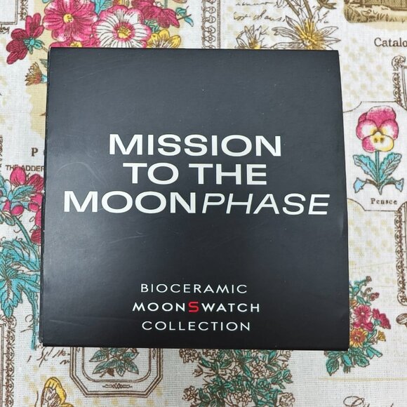🎊NWT🎊Swatch X Omega MoonSwatch Mission To The Moonphase - NEW MOON Watch - Picture 5 of 5